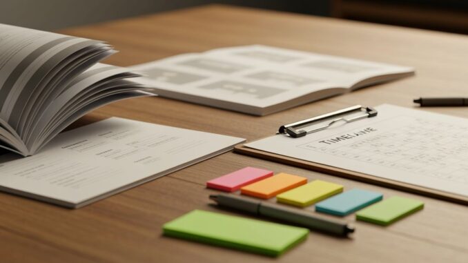 Programmheft und Zeitplan