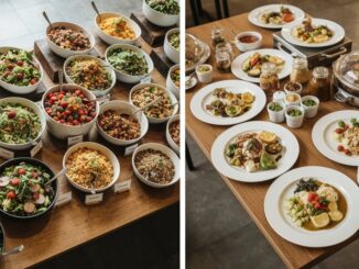 vegane allergikerfreundliche Buffet vs Männer